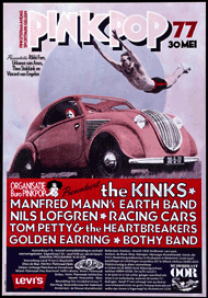 Poster Pinkpop festival 1977 May 30, 1977